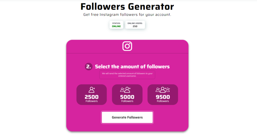 Get free instagram followers